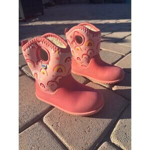 JAN & JUL Waterproof Boots Size Kids pink rainbow